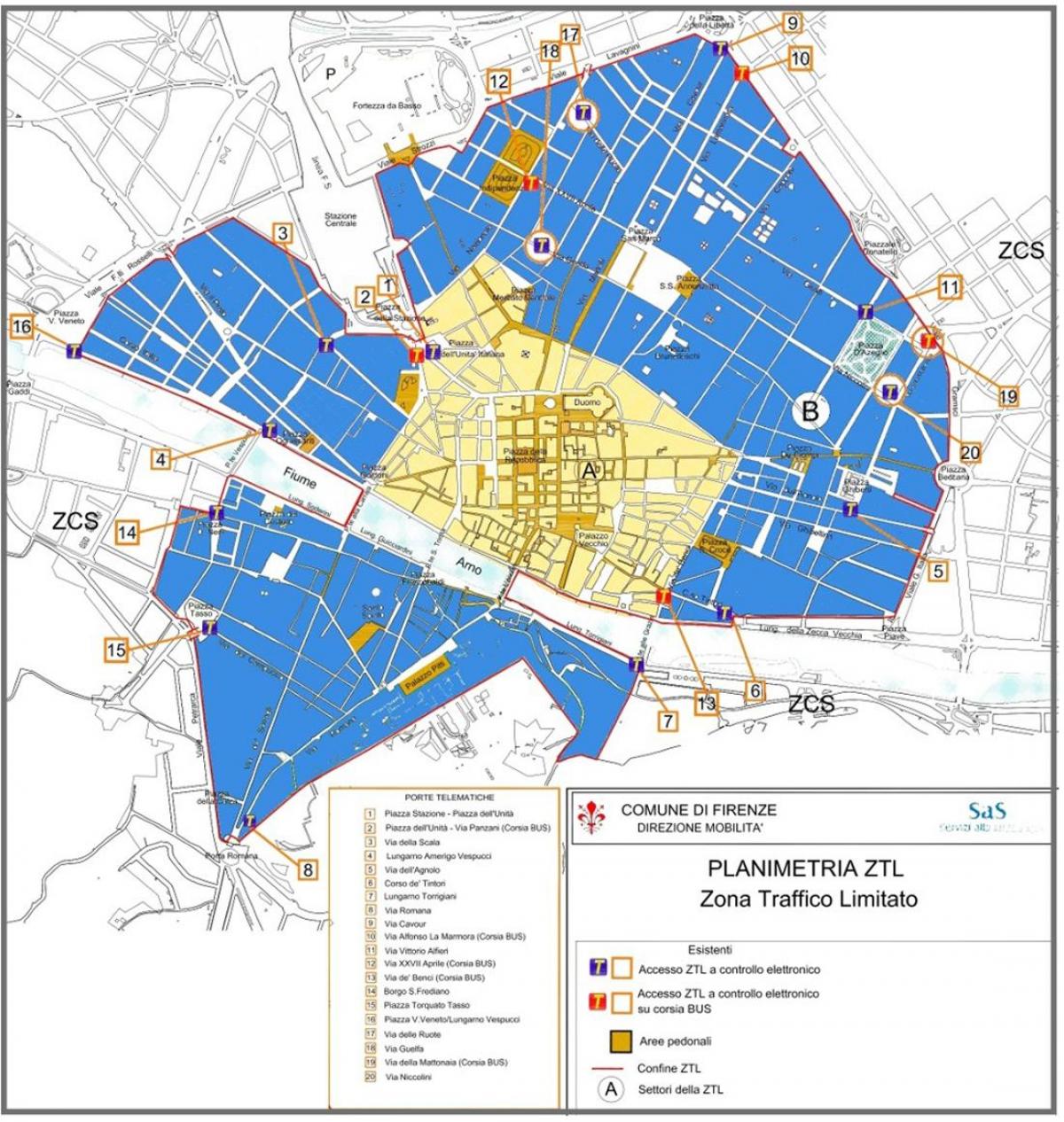 kaart van milaan ztl zone