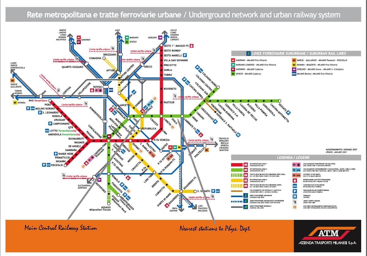 het centraal station van milaan kaart