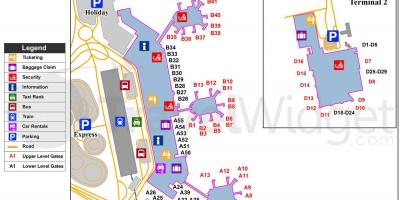 Kaart van milaan, op luchthavens en treinstations